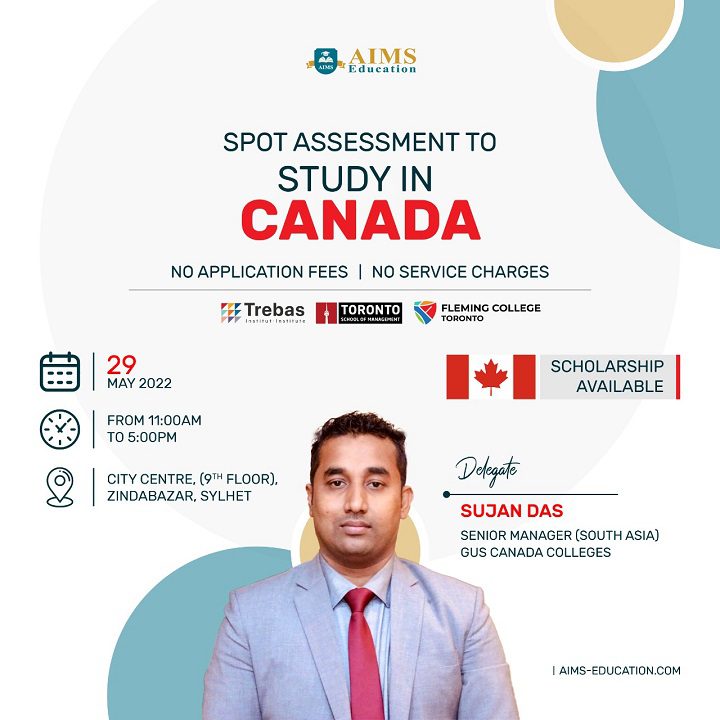 Spot Assessment to Study in Canada Sylhet