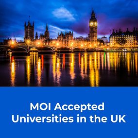 MOI Accepted Universities in the UK