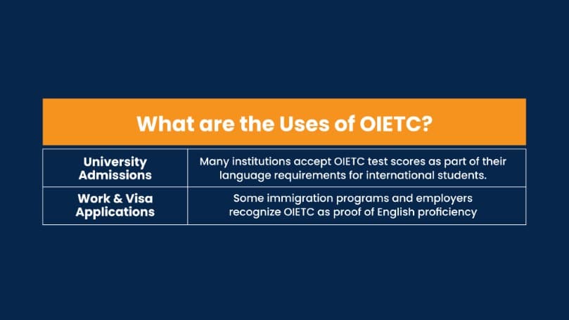 infographic of OIETC Accepted Universities in UK An Alternative to the IELTS